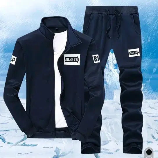 [BUNJANG] SHAN YES Navy Training Suit Set / SHAN YES 네이비 트레이닝복 세트 90.100.105