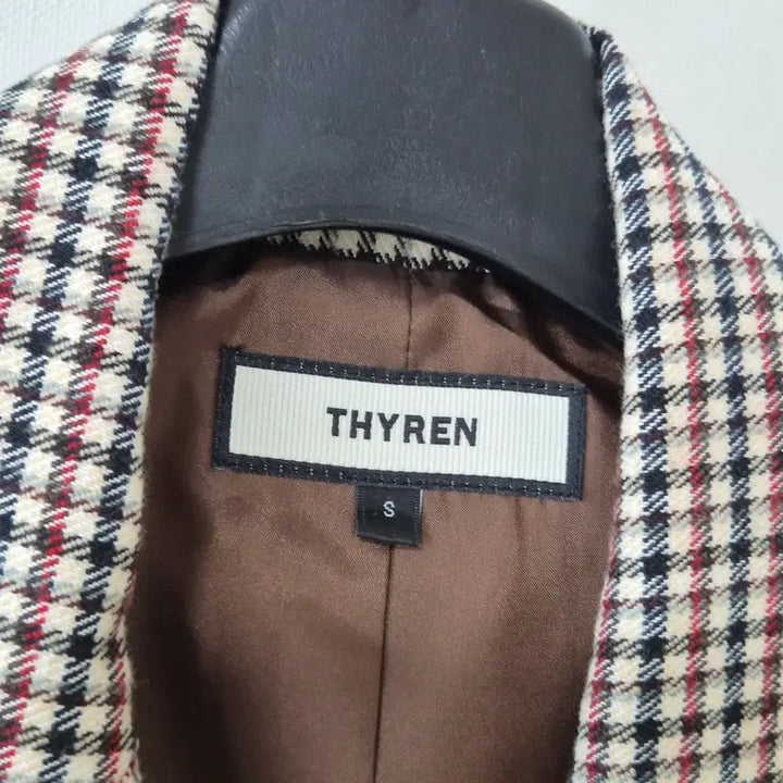 [BUNJANG] TRYREN Check Belt Jacket / TRYREN 체크 벨트 자켓