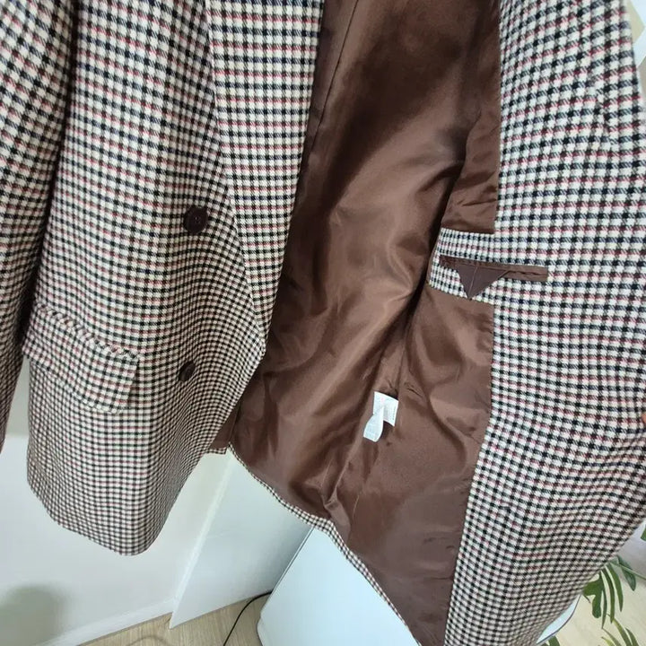 [BUNJANG] TRYREN Check Belt Jacket / TRYREN 체크 벨트 자켓