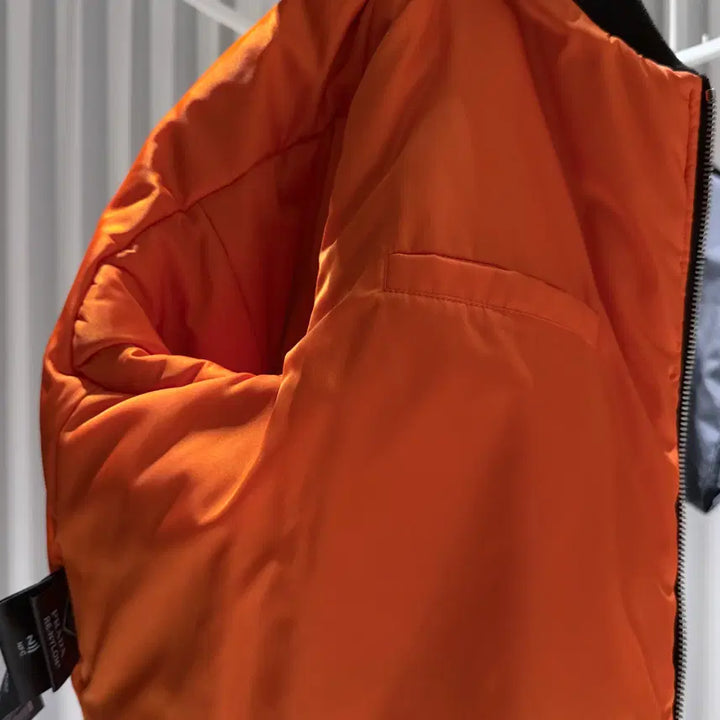 [BUNJANG] Prada Raf Simons Re-Nylon Black Bomber Jacket / ( S+ / L ) 프라다 라프시몬스 리나일론 블랙 봄버 자켓