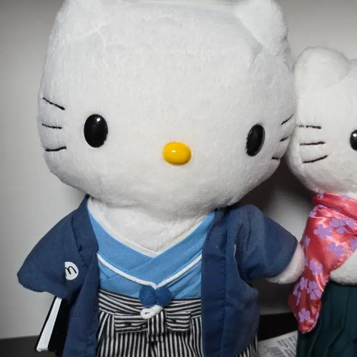 [BUNJANG] Vintage Hello Kitty & Dear Daniel Kimono Doll Set / 빈티지 기모노 키티 디어다니엘 인형 세트