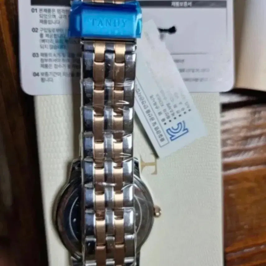 [BUNJANG] Tandy Dia-3919 M Combi Men's Metal Watch / 댄디 남성용 메탈콤비 시계