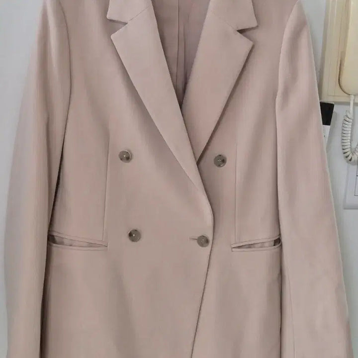 [BUNJANG] CC Collect Double Button Beige Jacket / CC collect 더블 버튼 베이지 자켓