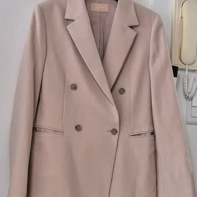 [BUNJANG] CC Collect Double Button Beige Jacket / CC collect 더블 버튼 베이지 자켓