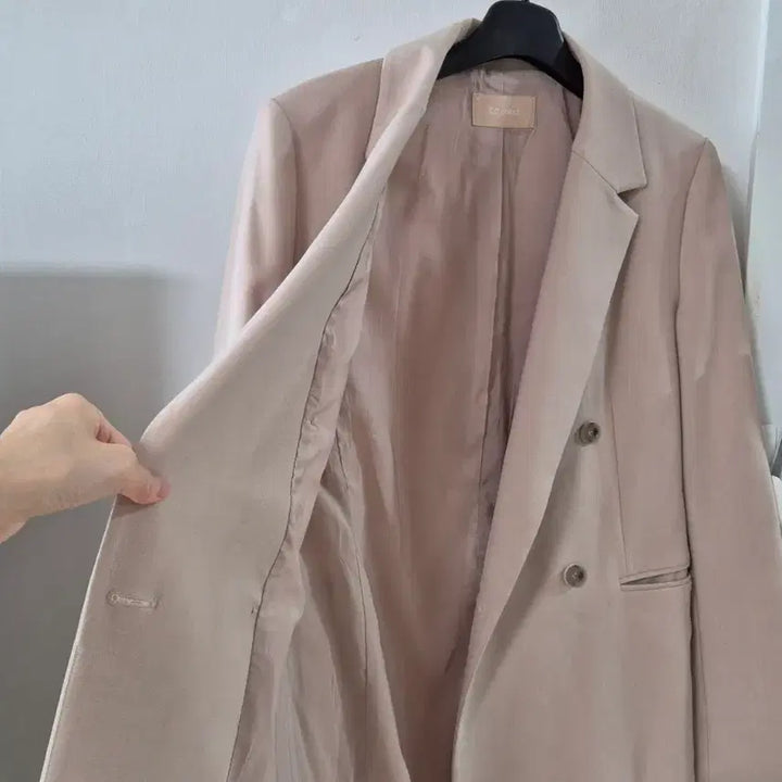 [BUNJANG] CC Collect Double Button Beige Jacket / CC collect 더블 버튼 베이지 자켓