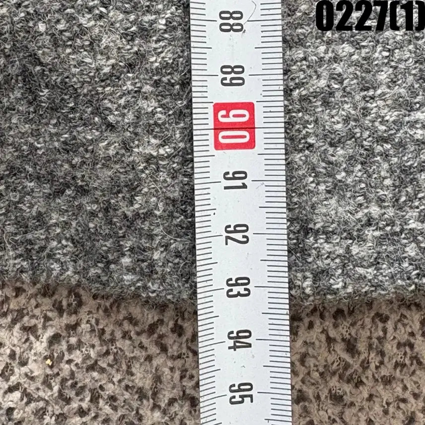 [BUNJANG] Top Girl Gray Wool Long Coat (S) / 탑걸 회색 모직 롱코트 S