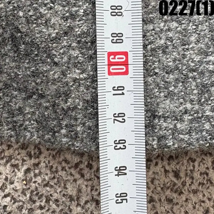 [BUNJANG] Top Girl Gray Wool Long Coat (S) / 탑걸 회색 모직 롱코트 S