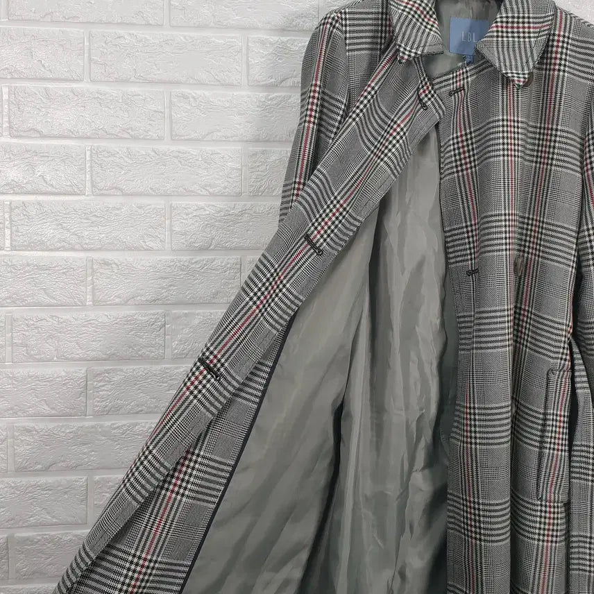 [BUNJANG] LBL Check Trench Coat / [55]LBL 체크 트렌치 코트(새상품)