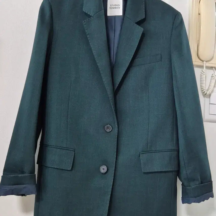 [BUNJANG] Studio Tomboy Dark Green Blazer / 스튜디오 톰보이 다크 그린 블레이저