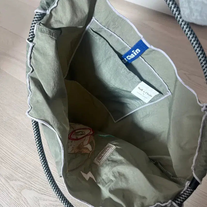 [BUNJANG] Ball & Chain Eco Bag Khaki M / 볼앤체인 에코백 카키색 M
