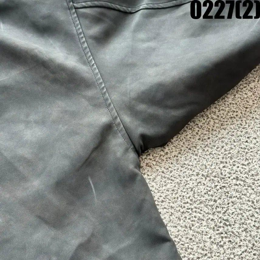 [BUNJANG] Vintage Black Suede Zip-Up Jacket (XL) / 빈티지 블랙 스웨이드 집업 XL