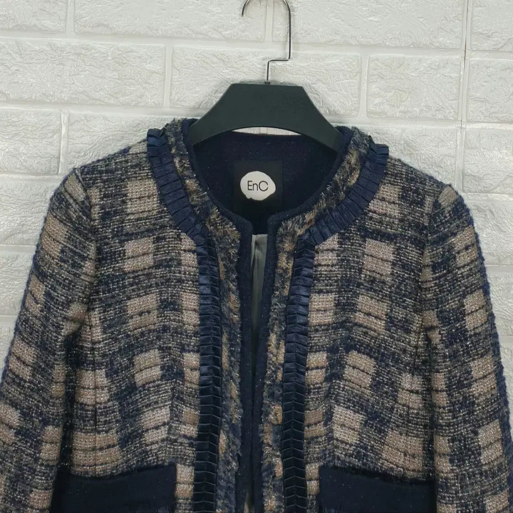 [BUNJANG] Enc Tweed Crop Jacket / [55]Enc 트위드 크롭 자켓