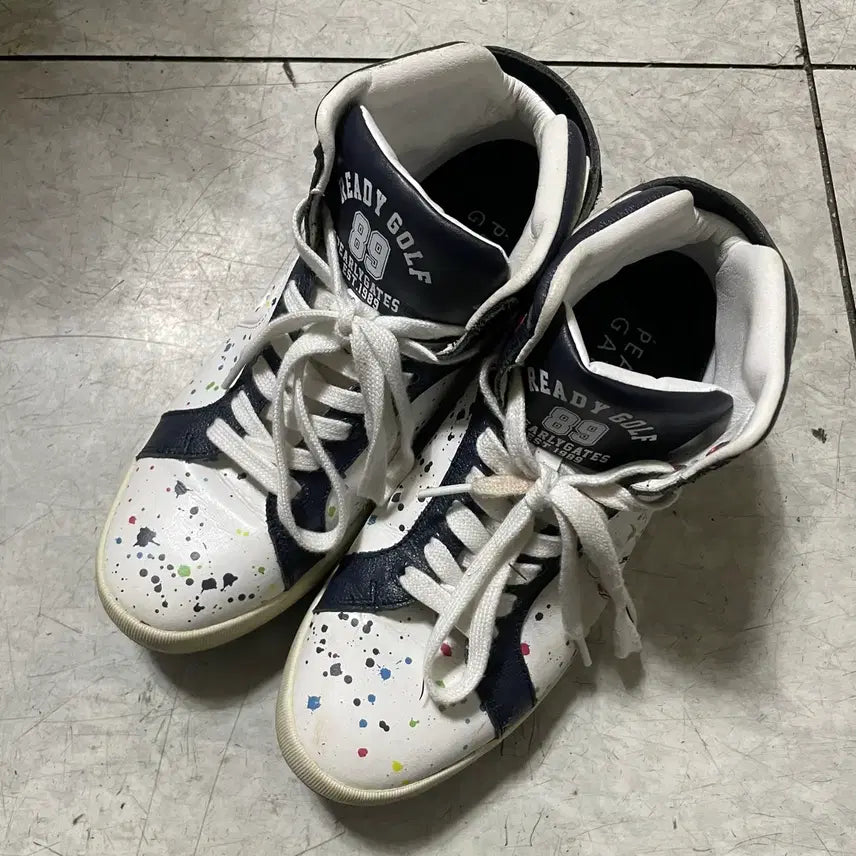 [BUNJANG] FairyGates Splatter High-Top Golf Shoes / 페어리게이츠 스플래터 하이탑 골프화 240