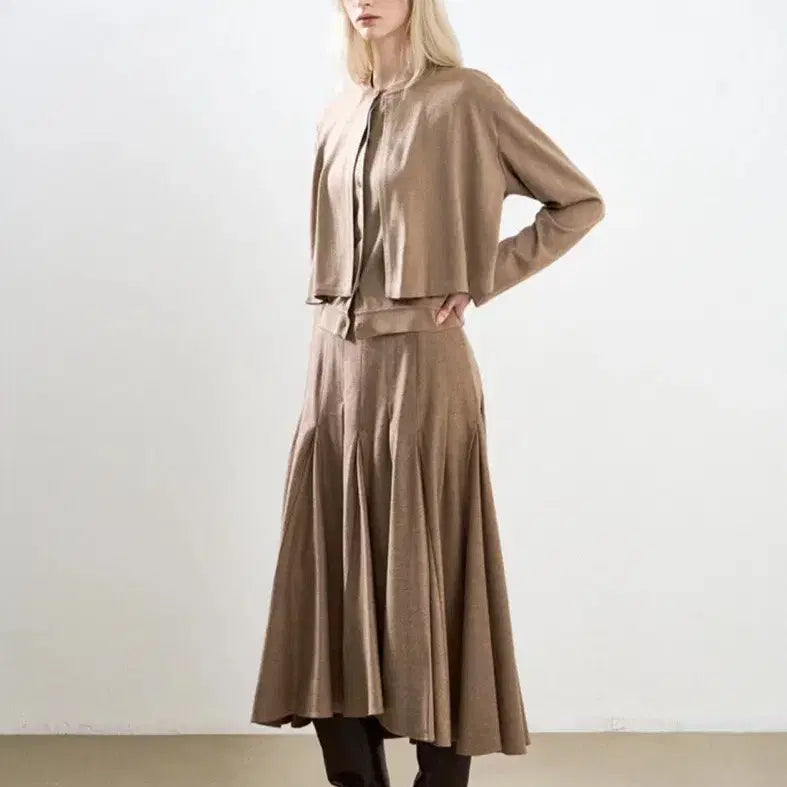 [BUNJANG] System Wool Layered Knit Top / 한섬 25fw신상 시스템 울 레이어드 니트 탑 55