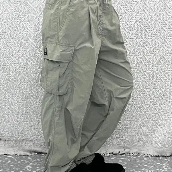 [BUNJANG] Sadsmile Military Cargo Pants (Light Khaki) - Size S / 새드스마일 스트릿 밀리터리 연카키 카고팬츠 S C09566
