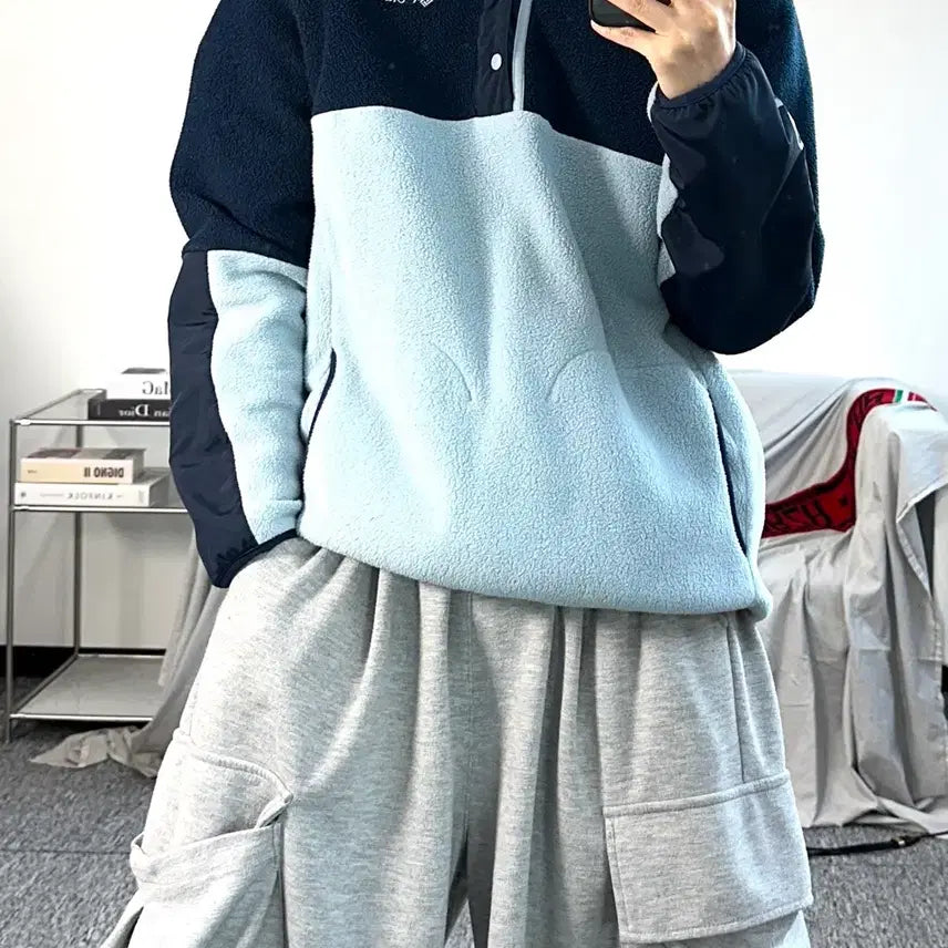 [BUNJANG] Columbia Half Snap Fleece L / 컬럼비아 하프 스냅 버튼 플리스 L