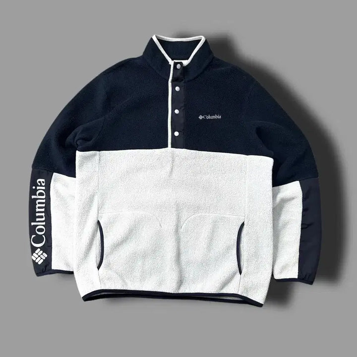 [BUNJANG] Columbia Half Snap Fleece L / 컬럼비아 하프 스냅 버튼 플리스 L