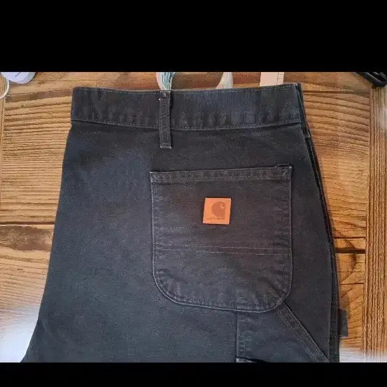 [BUNJANG] Carhartt Black Jogger Pants / 칼하트블랙 조거 팬츠 허리밴딩 바지