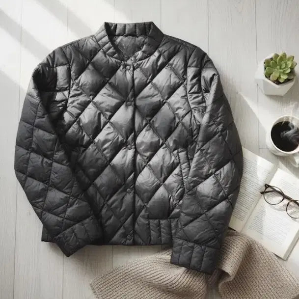 [BUNJANG] Lightweight Quilted Jacket Black 66 / 여성경량패딩 퀼팅점퍼 블랙 66 라이트패딩