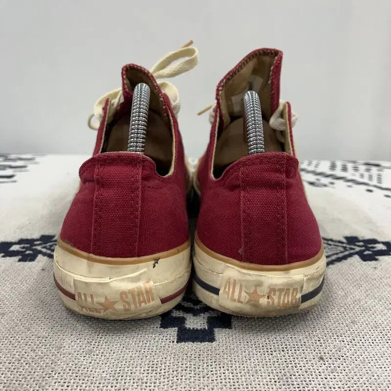 [BUNJANG] Converse Red Wine Low Sneakers 270 / 컨버스 레드와인 로우 스니커즈 270 E02346