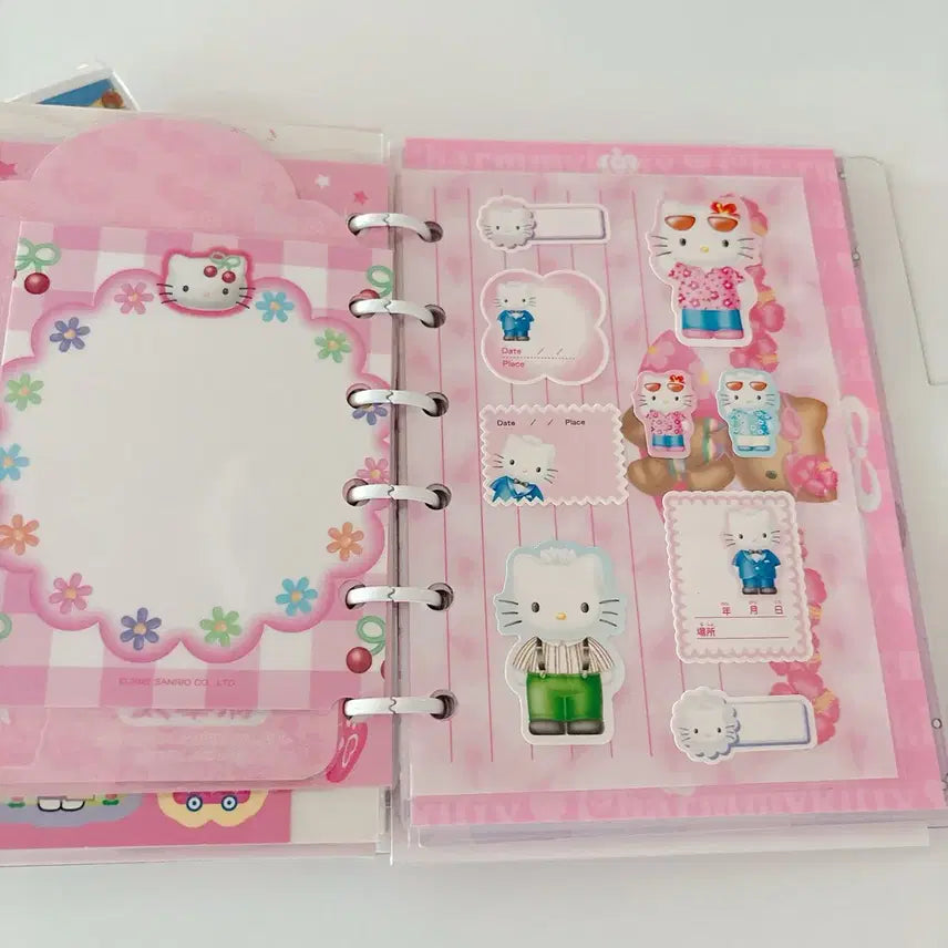 [BUNJANG] Sanrio Hello Kitty Custom Diary Set / 산리오 키티 다이어리 커스텀 고전키티 다이어리 셋업