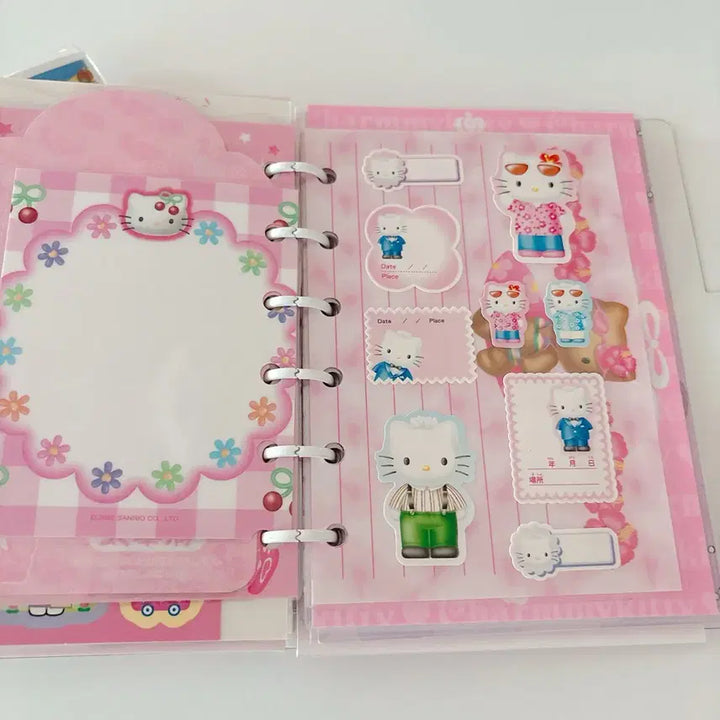 [BUNJANG] Sanrio Hello Kitty Custom Diary Set / 산리오 키티 다이어리 커스텀 고전키티 다이어리 셋업