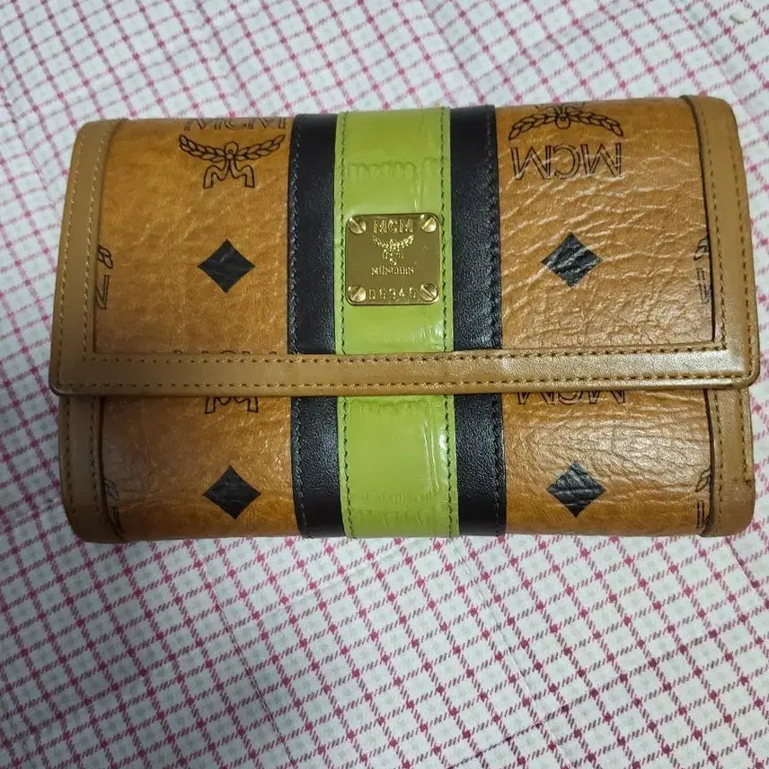 [BUNJANG] MCM Wallet Brown/Green / MCM 지갑 브라운/그린 Wallet