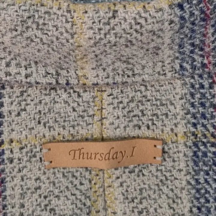 [BUNJANG] Thursday Island Check Wool Blend Jacket / S ) 써스데이아일랜드 체크 울혼방 자켓