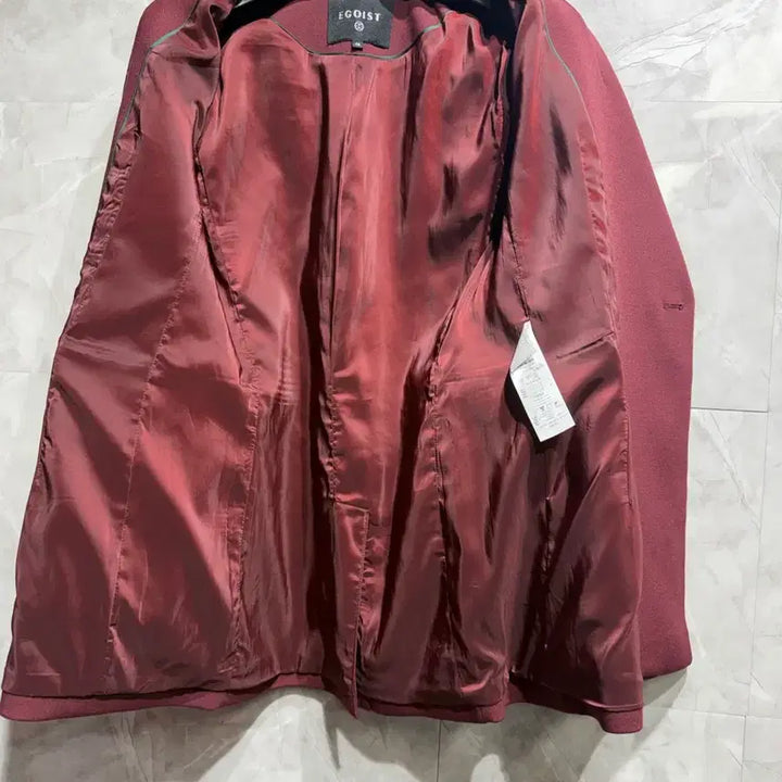 [BUNJANG] Egoist Wine Double Blazer / 에고이스트 와인색 더블 블레이저