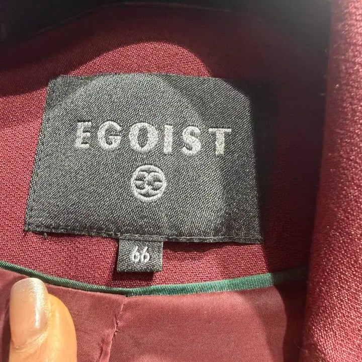 [BUNJANG] Egoist Wine Double Blazer / 에고이스트 와인색 더블 블레이저