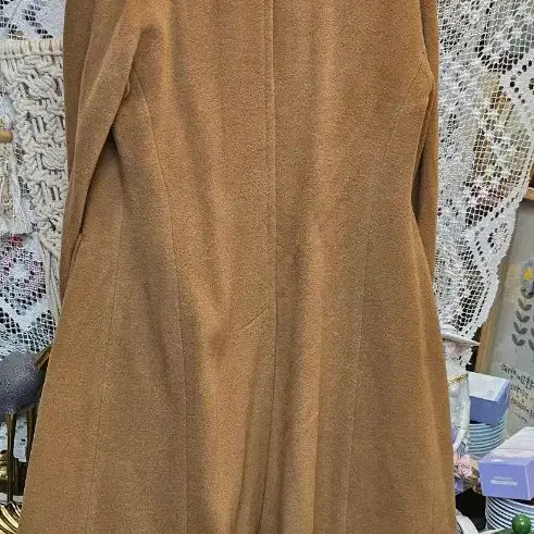 [BUNJANG] Max Mara Camel Double Button Long Coat / 이탈리아의 여성 패션 브랜드인 막스마라 카멜색 더블 버튼 롱 코트