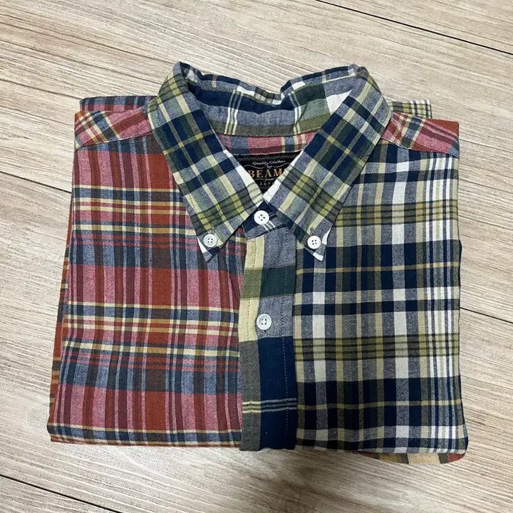 [BUNJANG] BEAMS+ Multicolor Check Shirt / BEAMS+ 멀티컬러 체크 셔츠 L