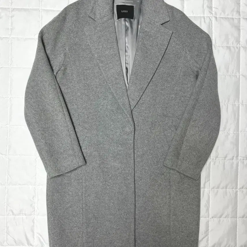 [BUNJANG] List Gray Long Coat / 리스트 그레이 회색 롱코트