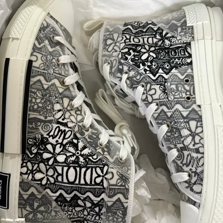 [BUNJANG] Dior Stussy High-Top Sneakers / 디올 스투시 하이탑