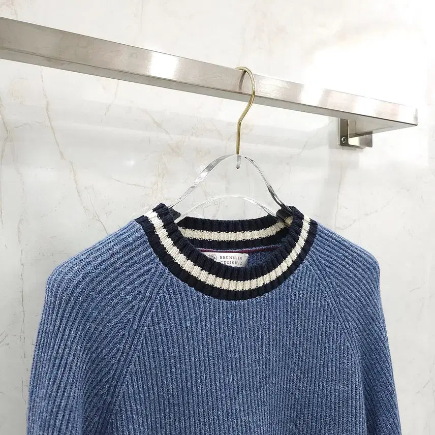 [BUNJANG] Brunello Cucinelli Cotton Crew Neck Sweater / 52 / 브루넬로 쿠치넬리 코튼 크루넥 스웨터 니트