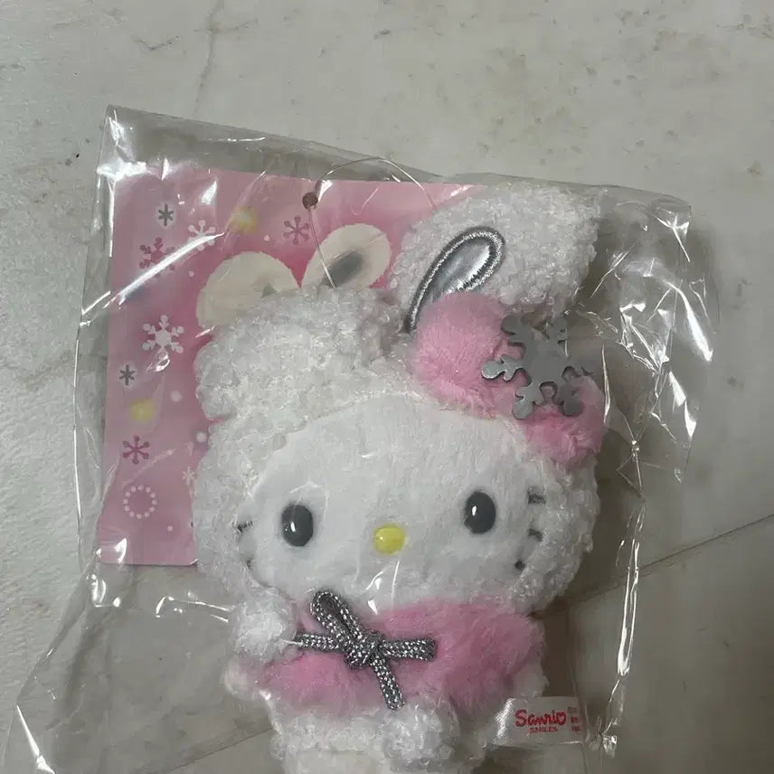[SOLD OUT] (일본정품) 산리오 오리지널 눈토끼 스노우래빗 헬로키티 키링 인형