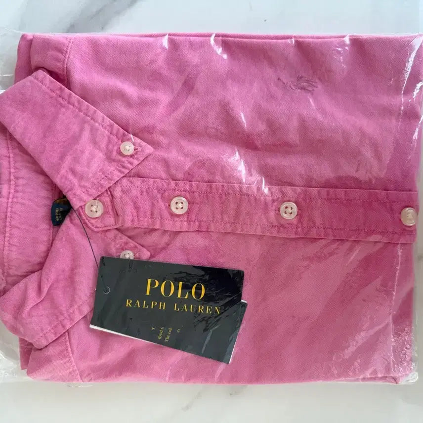 [BUNJANG] Polo Ralph Lauren Boys Oxford Short Sleeve Shirt / [새상품] 폴로 보이즈 옥스포드 반팔 셔츠 핑크