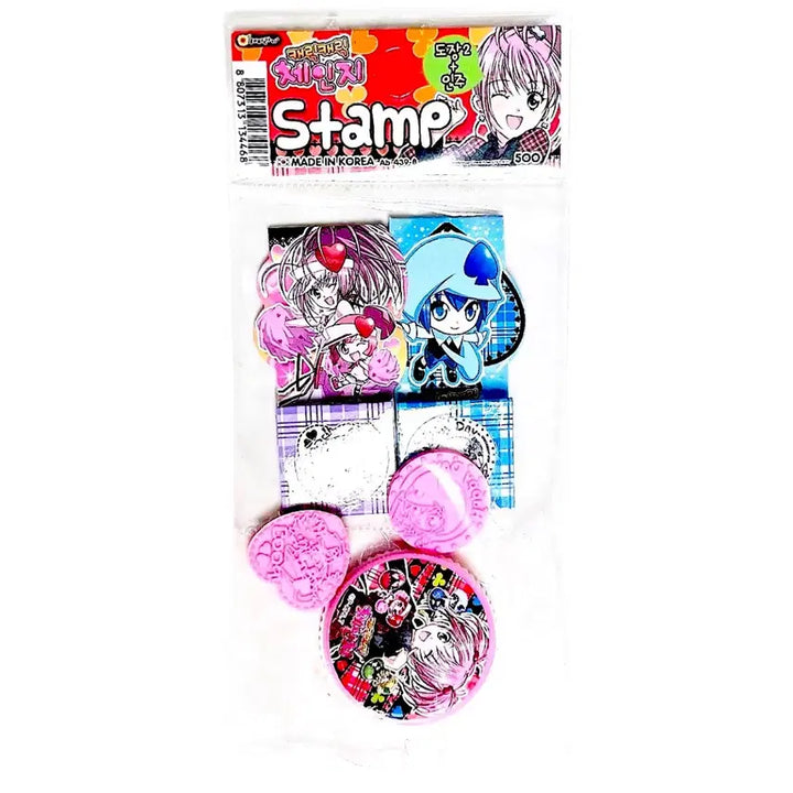 [BUNJANG] Character Change Stamp / 고전문구 캐릭캐릭체인지 도장 스탬프