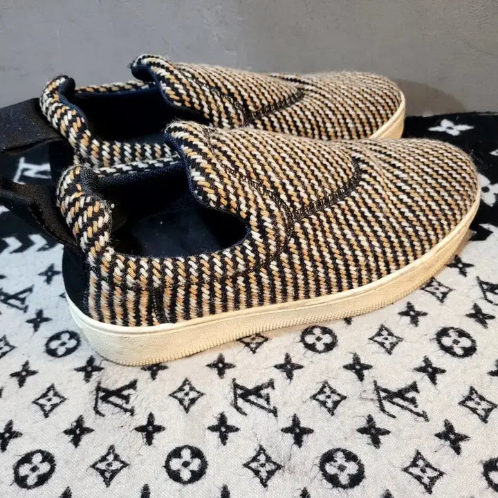 [BUNJANG] Celine Tweed Trainer Slip-on Sneakers / 정품 셀린느 트위드 트레이너 슬립온 스니커즈