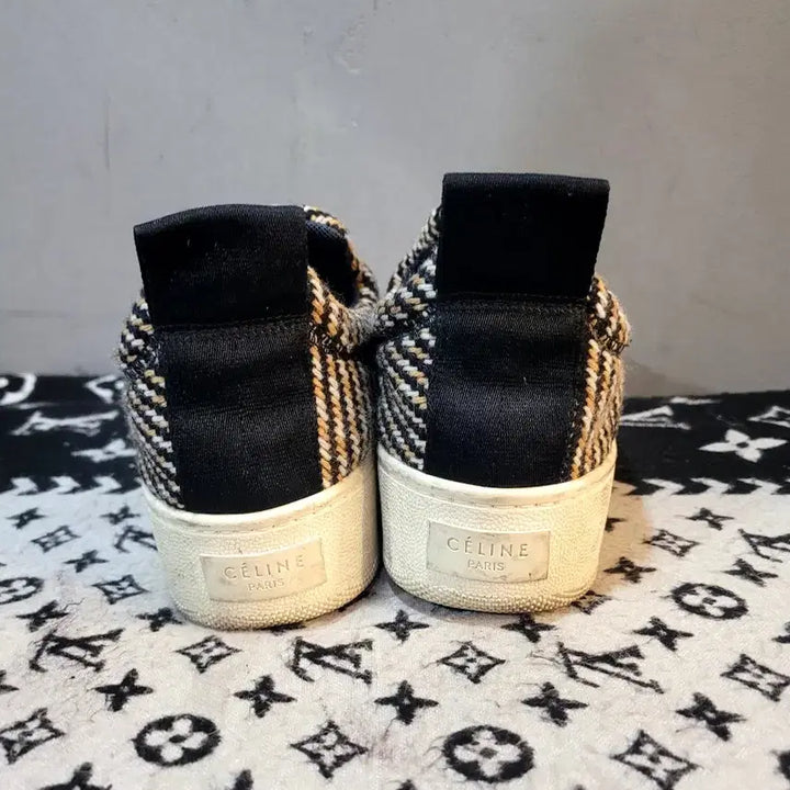 [BUNJANG] Celine Tweed Trainer Slip-on Sneakers / 정품 셀린느 트위드 트레이너 슬립온 스니커즈