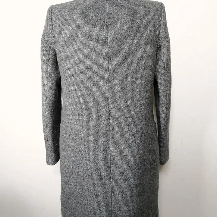 [BUNJANG] KL Basic Wool Coat Charcoal Gray / KL 스테디셀러 기본울코트 히든버튼 66 차콜그레이