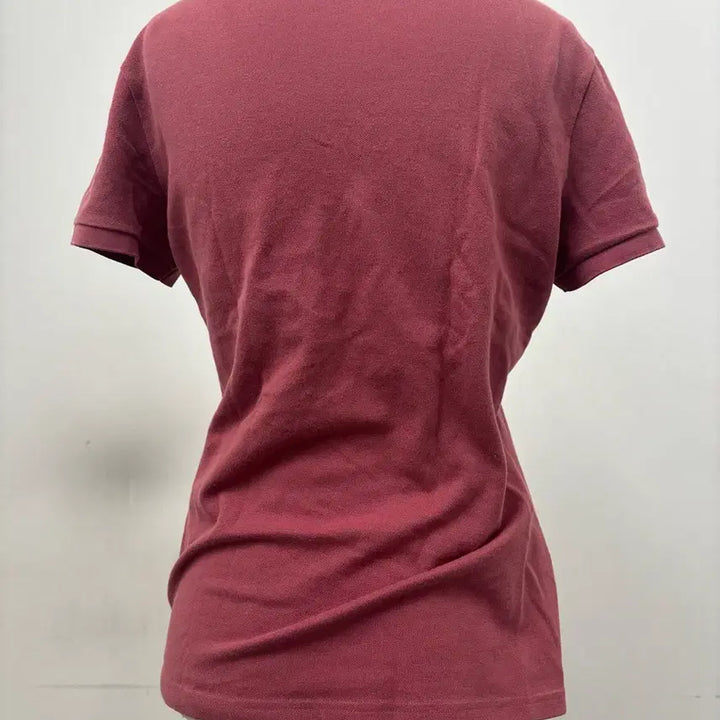 [BUNJANG] Lacoste Women's PK Short-Sleeve Polo Shirt Burgundy / 라코스테 여성 PK 반팔 카라 티셔츠 버건디