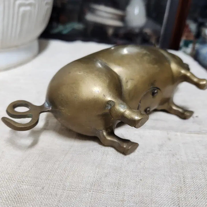 [BUNJANG] Vintage Bronze Piggy Bank / 국산빈티지동브론즈//황동 돼지 저금통