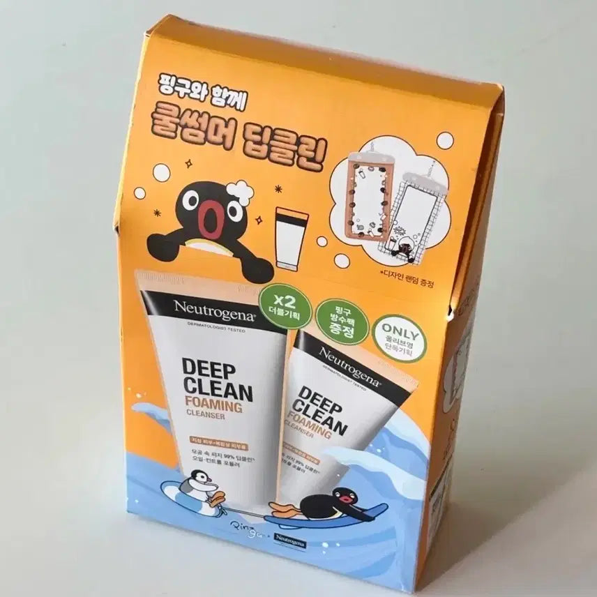 [BUNJANG] Neutrogena Deep Clean Pingu Set Cleanser / 뉴트로지나 딥클린 포밍 클렌저 핑구 기획