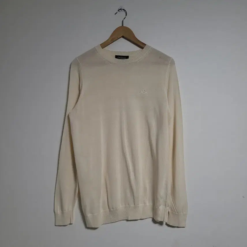 [BUNJANG] Kappa Ivory Long Sleeve Mesh Knit Top (M) / (M) KAPPA 카파 아이보리 긴팔 니트 롱 슬리브 매쉬 아크릴