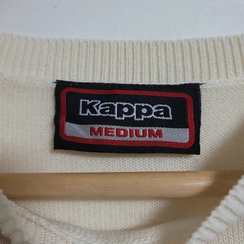 [BUNJANG] Kappa Ivory Long Sleeve Mesh Knit Top (M) / (M) KAPPA 카파 아이보리 긴팔 니트 롱 슬리브 매쉬 아크릴