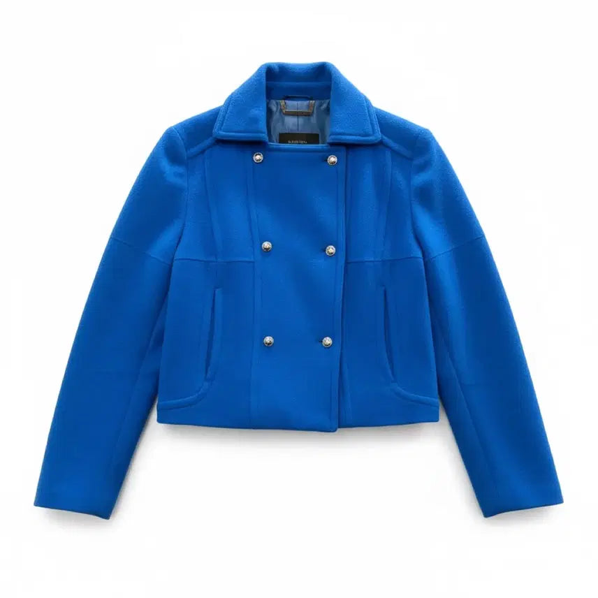 [BUNJANG] Time Blue Double Coat L / Time 파란색 더블코트 L