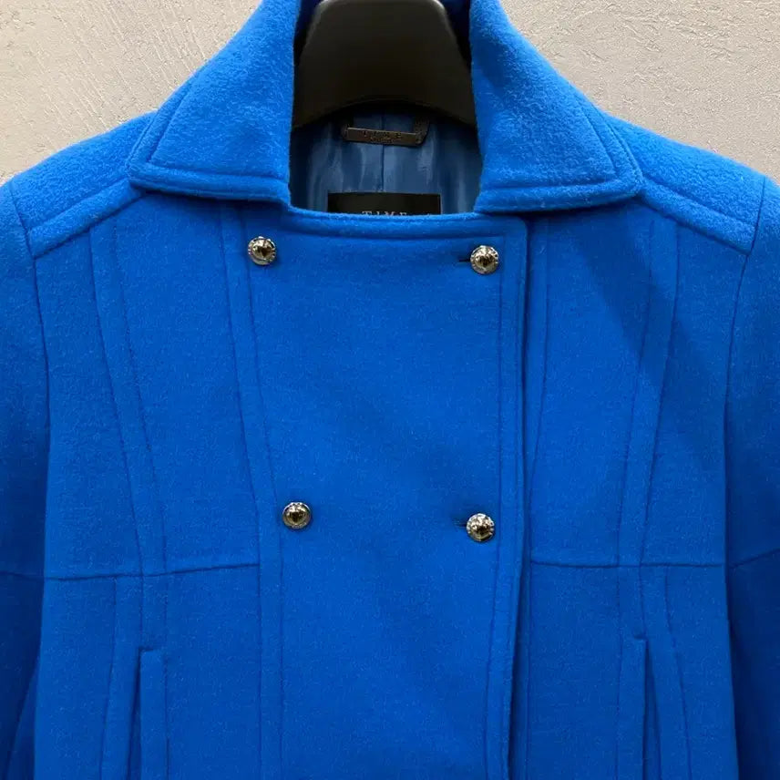 [BUNJANG] Time Blue Double Coat L / Time 파란색 더블코트 L