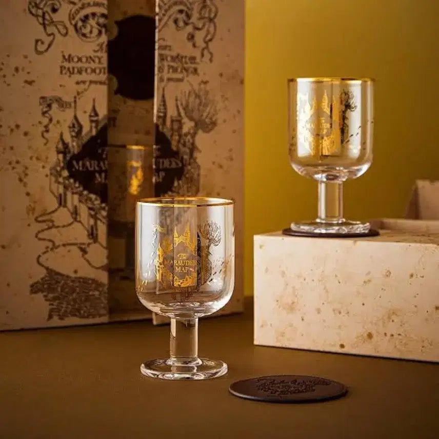 [BUNJANG] Harry Potter Marauders Map Glass Set / [미개봉]해리포터 글라스세트 마루더즈맵 해리포터 컵 CGV 씨네샵 굿즈