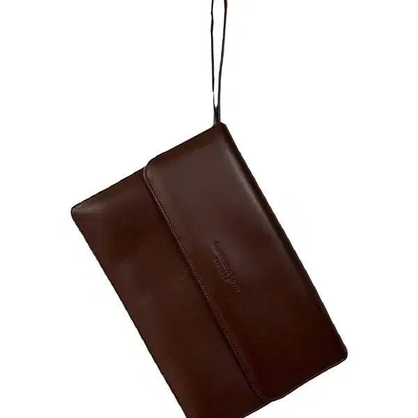 [BUNJANG] GIANNI NOTARO Leather Clutch Bag / [OS] GIANNI NOTARO 가죽 클러치백 브라운